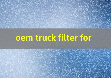 oem truck filter for
